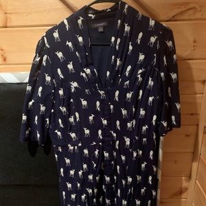 Emily and Fin Deer Print Dress-ModCloth